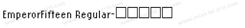 EmperorFifteen Regular字体转换